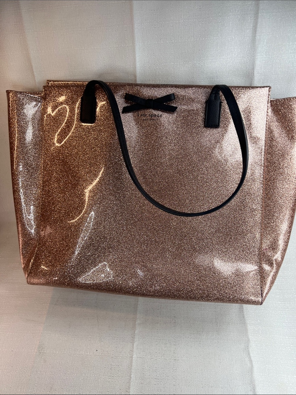 Kate Spade glitter metallic tote